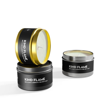 Kind Flame - Natural, hand-poured coconut soy wax tin candle