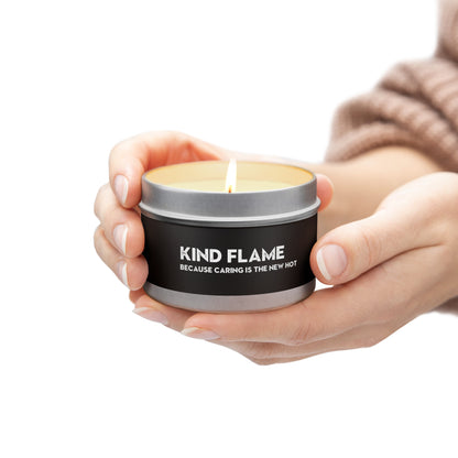 Kind Flame - Natural, hand-poured coconut soy wax tin candle