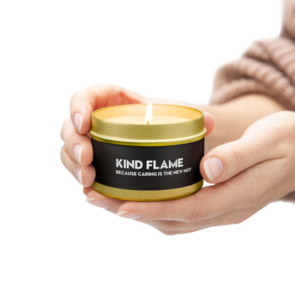 Kind Flame - Natural, hand-poured coconut soy wax tin candle