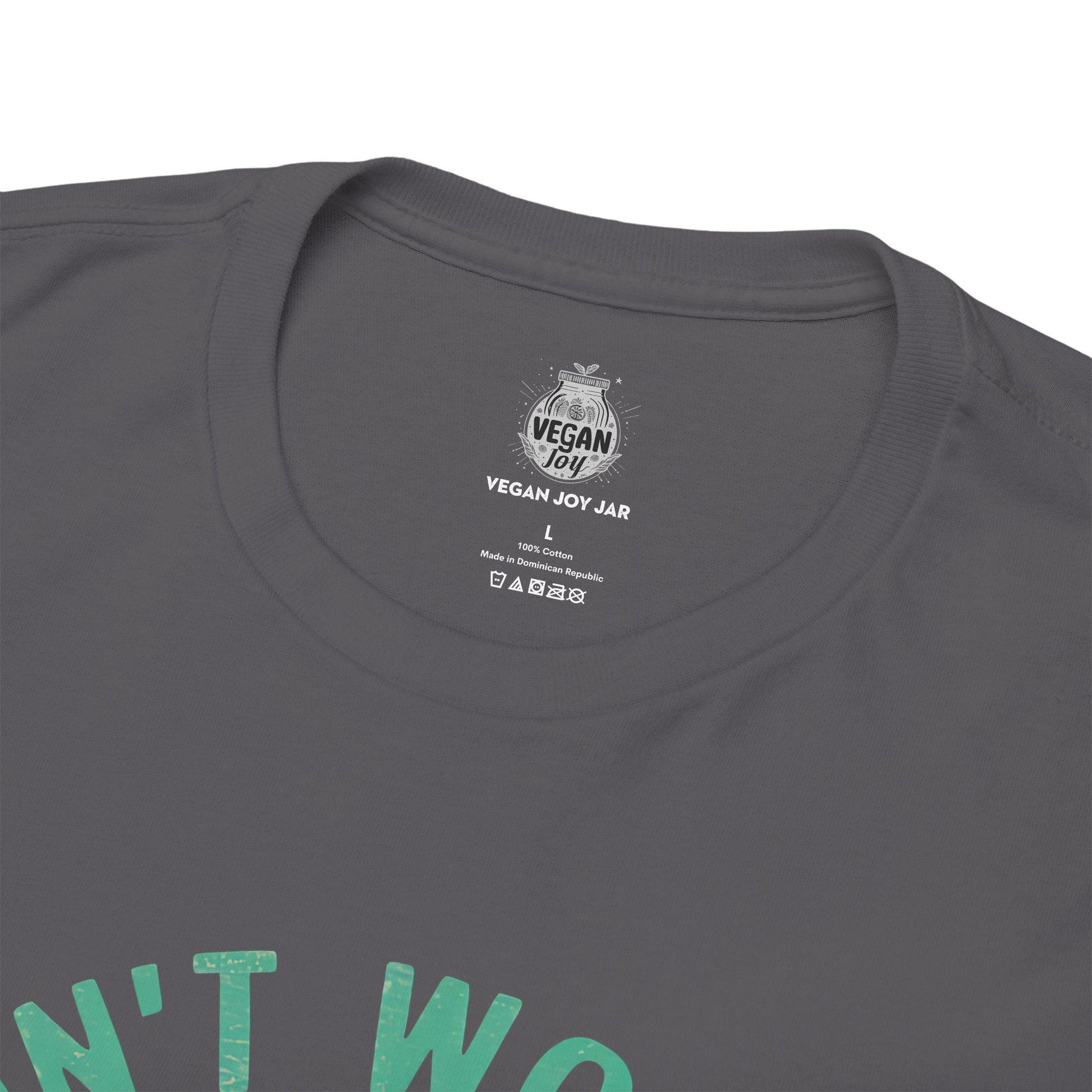 Don’t Worry, Pea Happy t-shirt T-Shirt Vegan Joy Jar