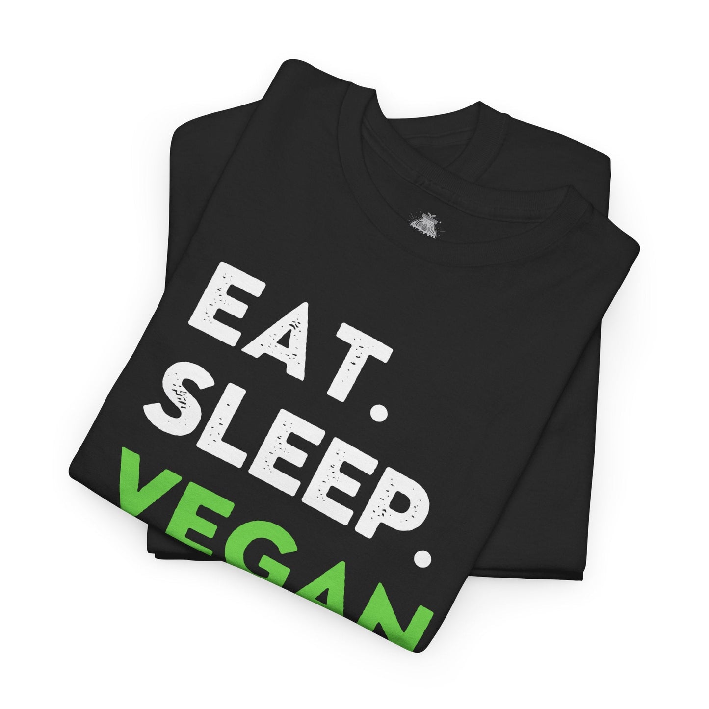 Eat. Sleep. Vegan. Repeat. t-shirt T-Shirt Vegan Joy Jar