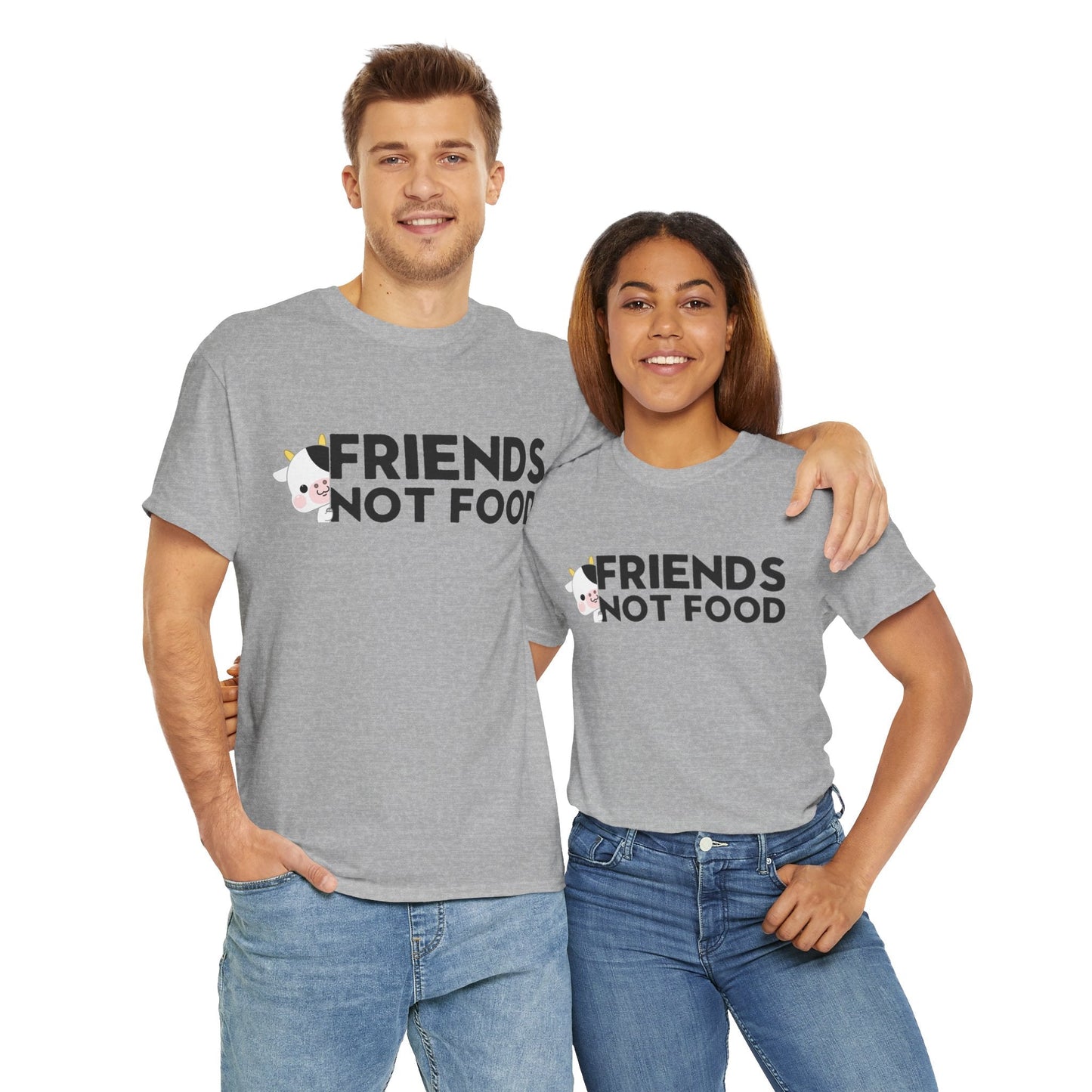 Friends not Food t - shirt T - Shirt Vegan Joy Jar