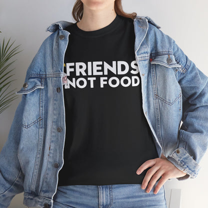 Friends not Food t - shirt T - Shirt Vegan Joy Jar