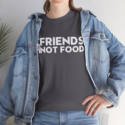 Friends not Food t - shirt T - Shirt Vegan Joy Jar