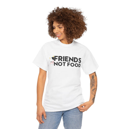 Friends not Food t - shirt T - Shirt Vegan Joy Jar