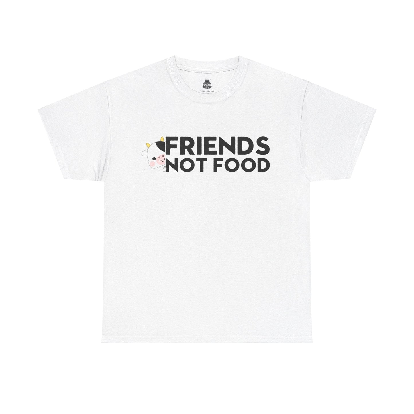 Friends not Food t - shirt T - Shirt Vegan Joy Jar