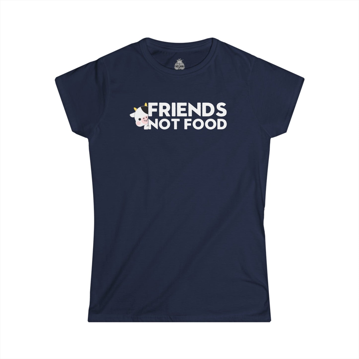 Friends not Food Women's Softstyle t - shirt T - Shirt Vegan Joy Jar