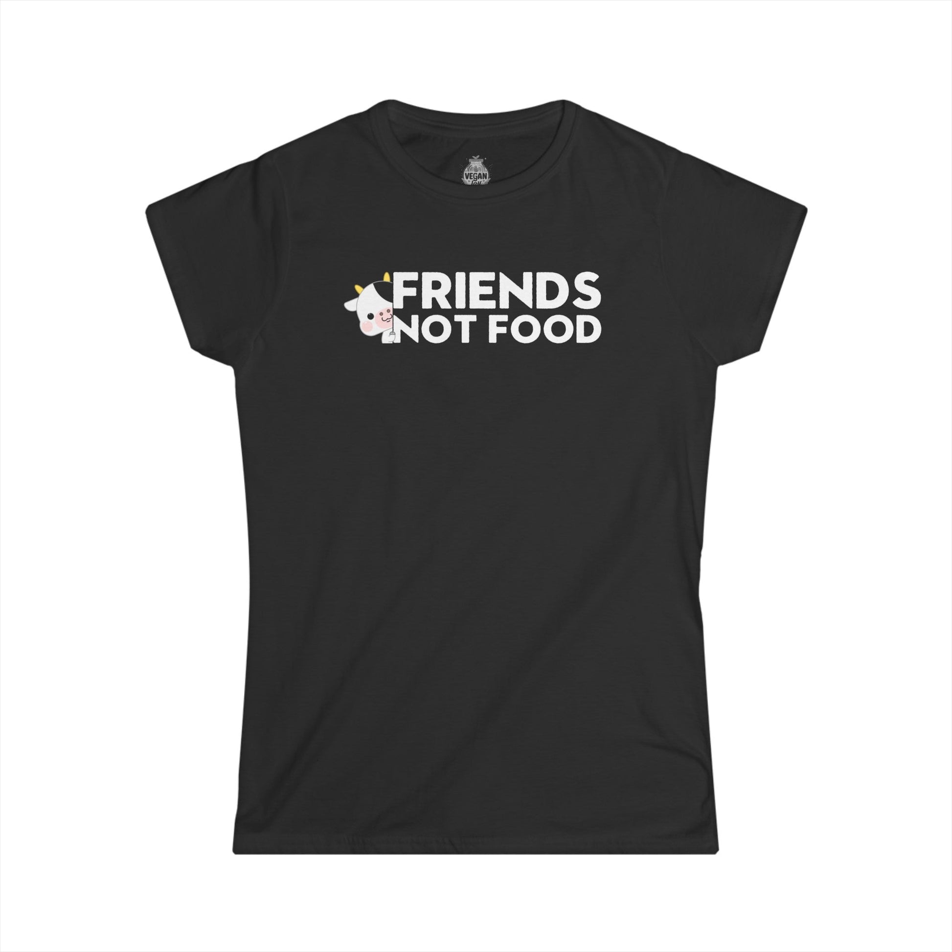 Friends not Food Women's Softstyle t - shirt T - Shirt Vegan Joy Jar