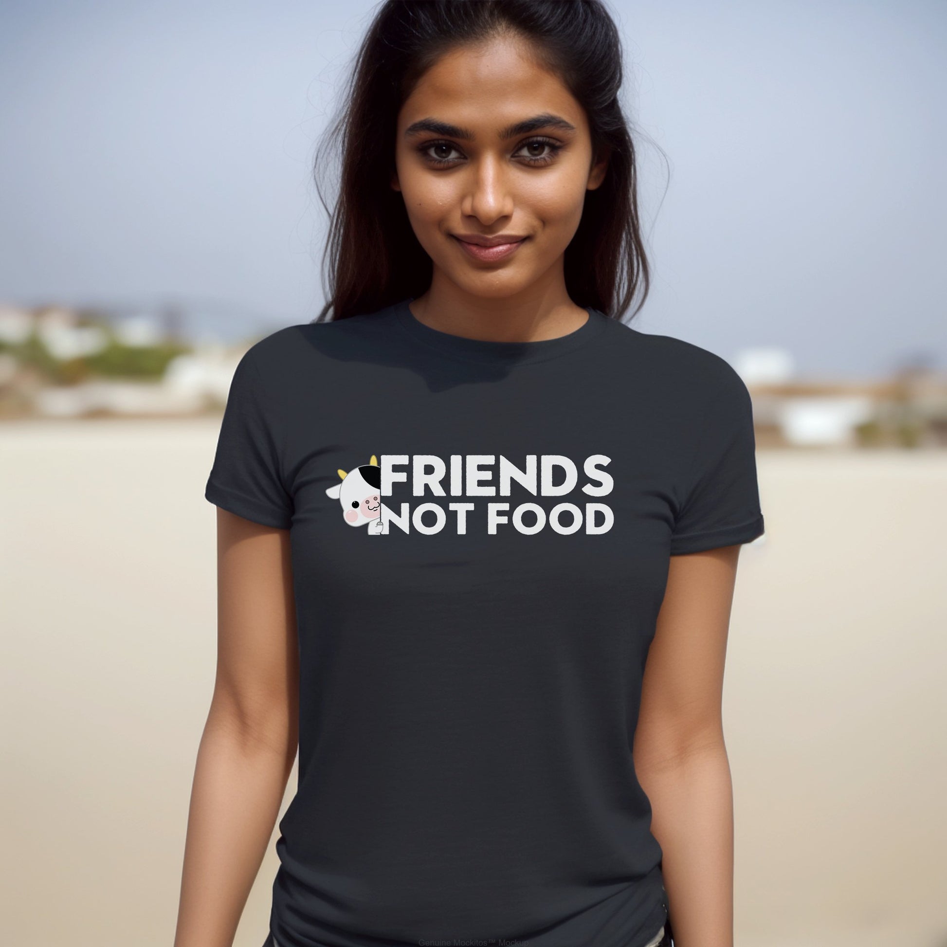 Friends not Food Women's Softstyle t - shirt T - Shirt Vegan Joy Jar