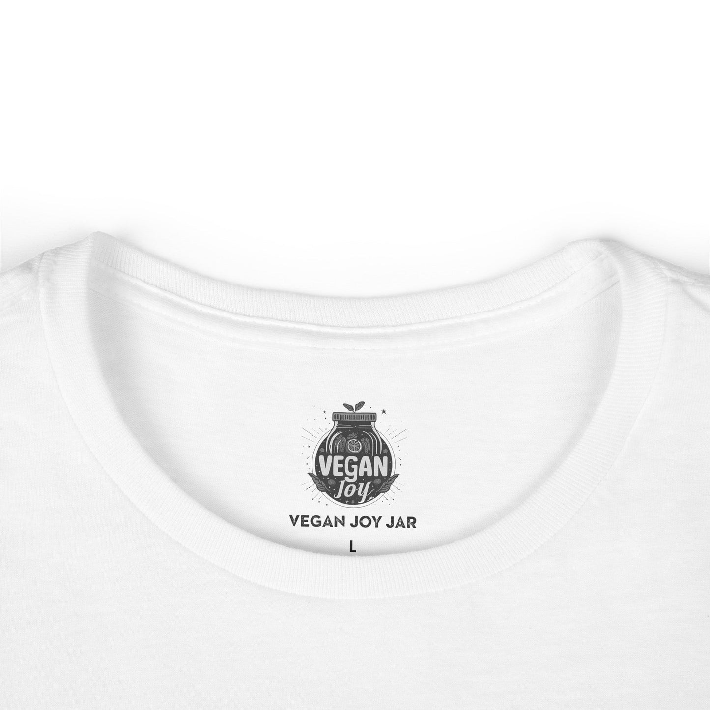 Friends not Food Women's Softstyle t - shirt T - Shirt Vegan Joy Jar