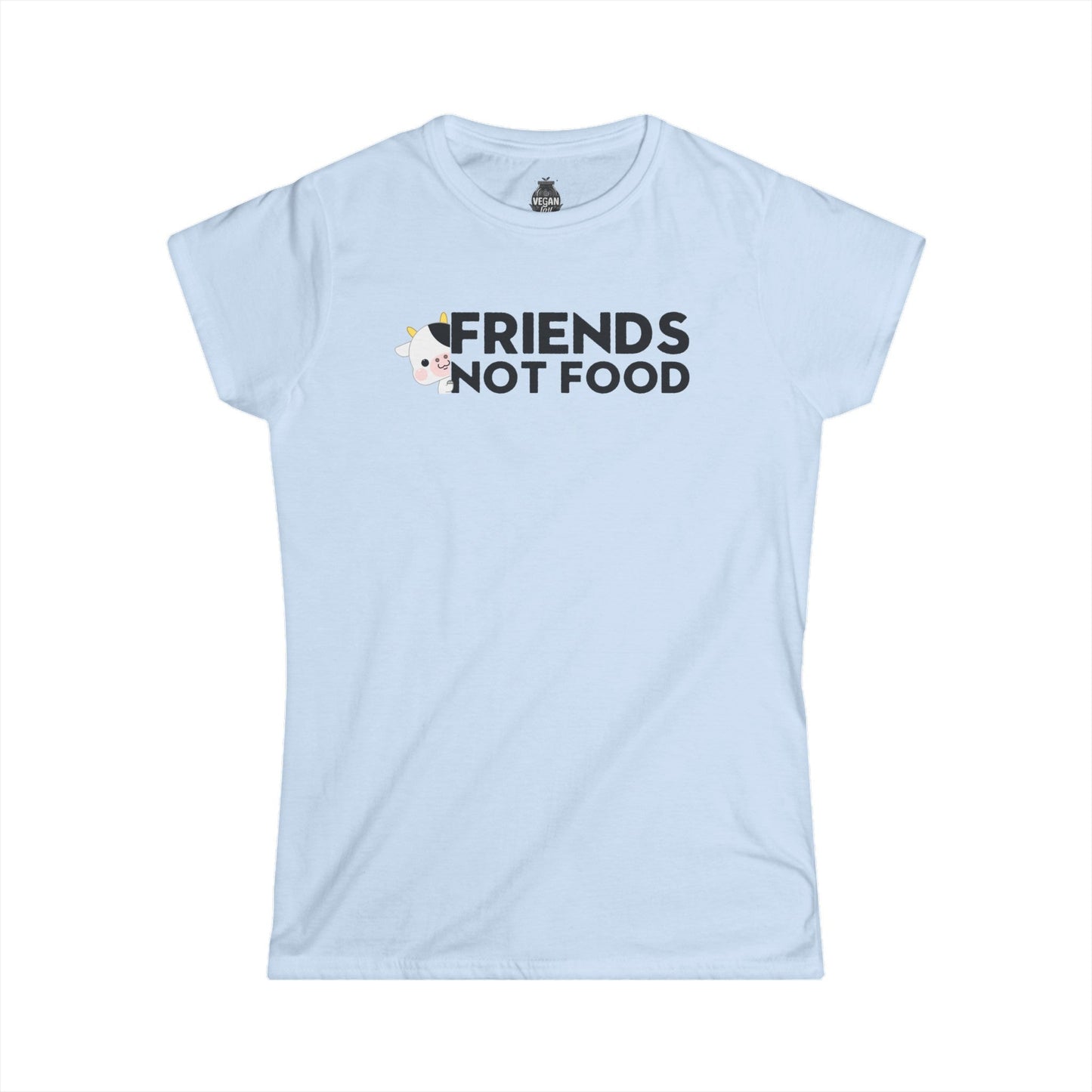 Friends not Food Women's Softstyle t - shirt T - Shirt Vegan Joy Jar