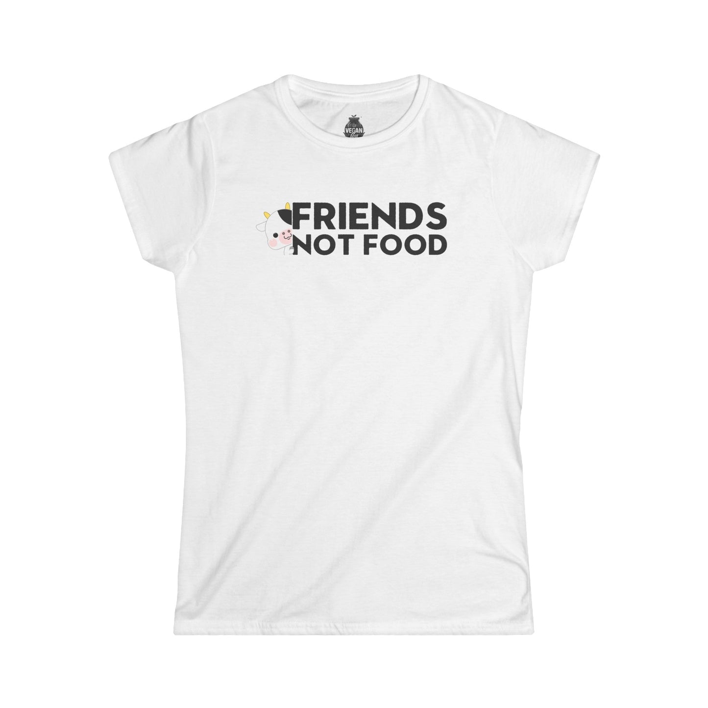 Friends not Food Women's Softstyle t - shirt T - Shirt Vegan Joy Jar