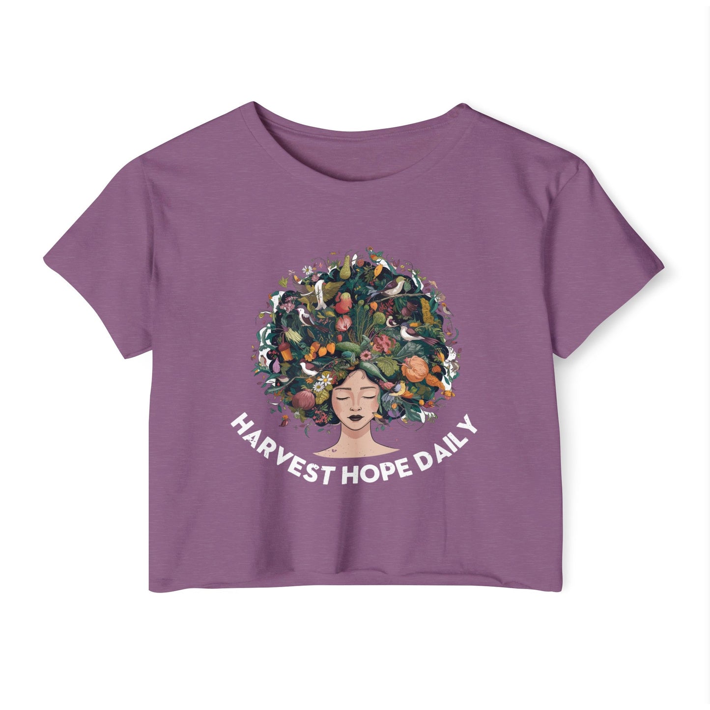 Harvest Hope Daily Crop Top T - Shirt Vegan Joy Jar