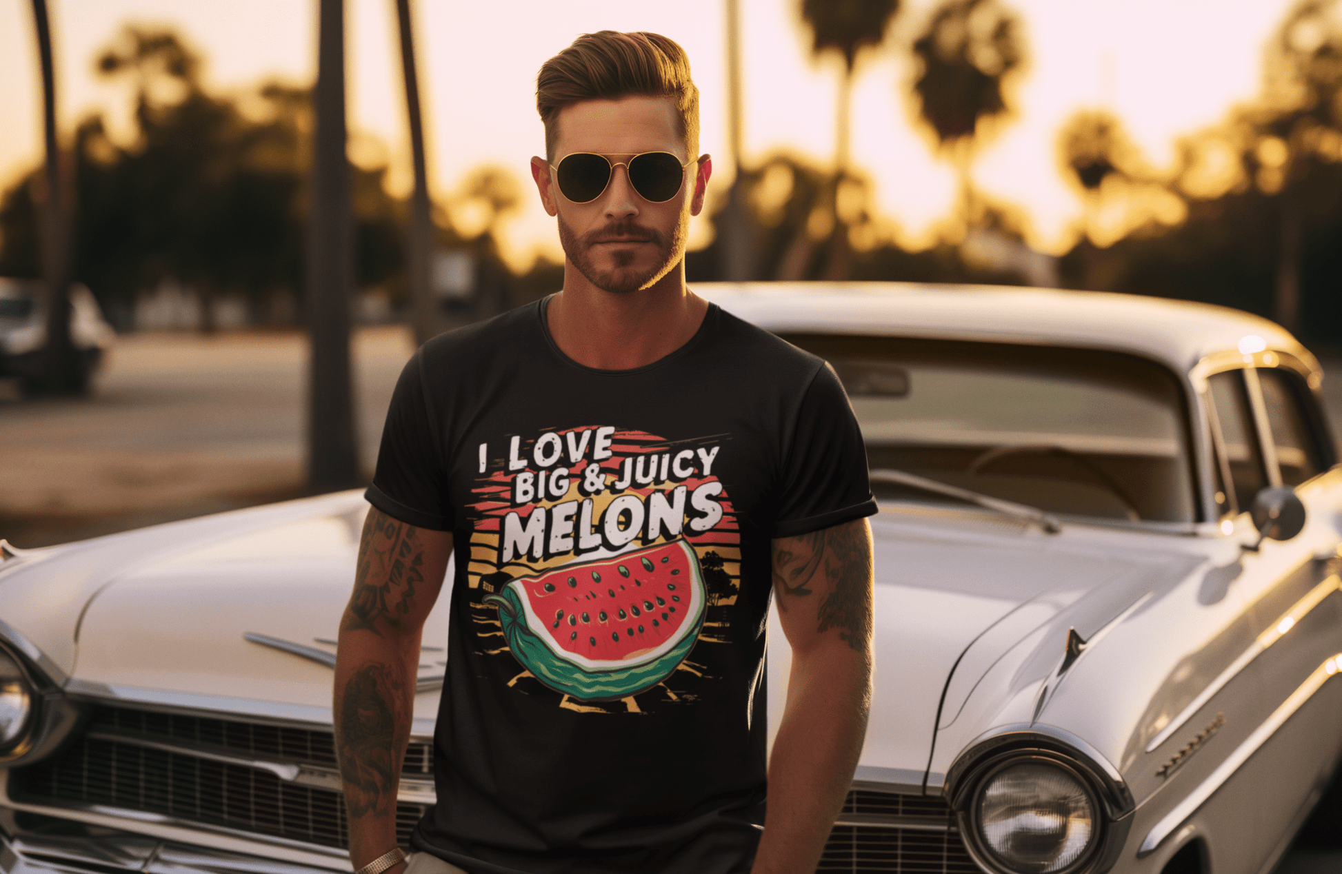 I love big & juicy melons t-shirt T-Shirt Vegan Joy Jar