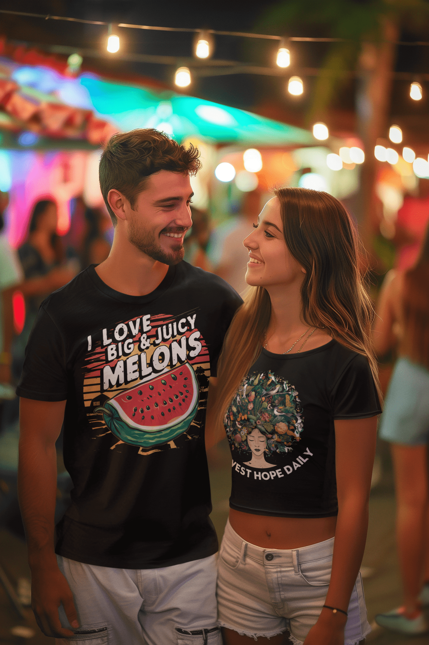 I love big & juicy melons t-shirt T-Shirt Vegan Joy Jar