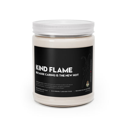 Kind flame - Vanilla naturally scented Candle, 9oz Home Decor Vegan Joy Jar