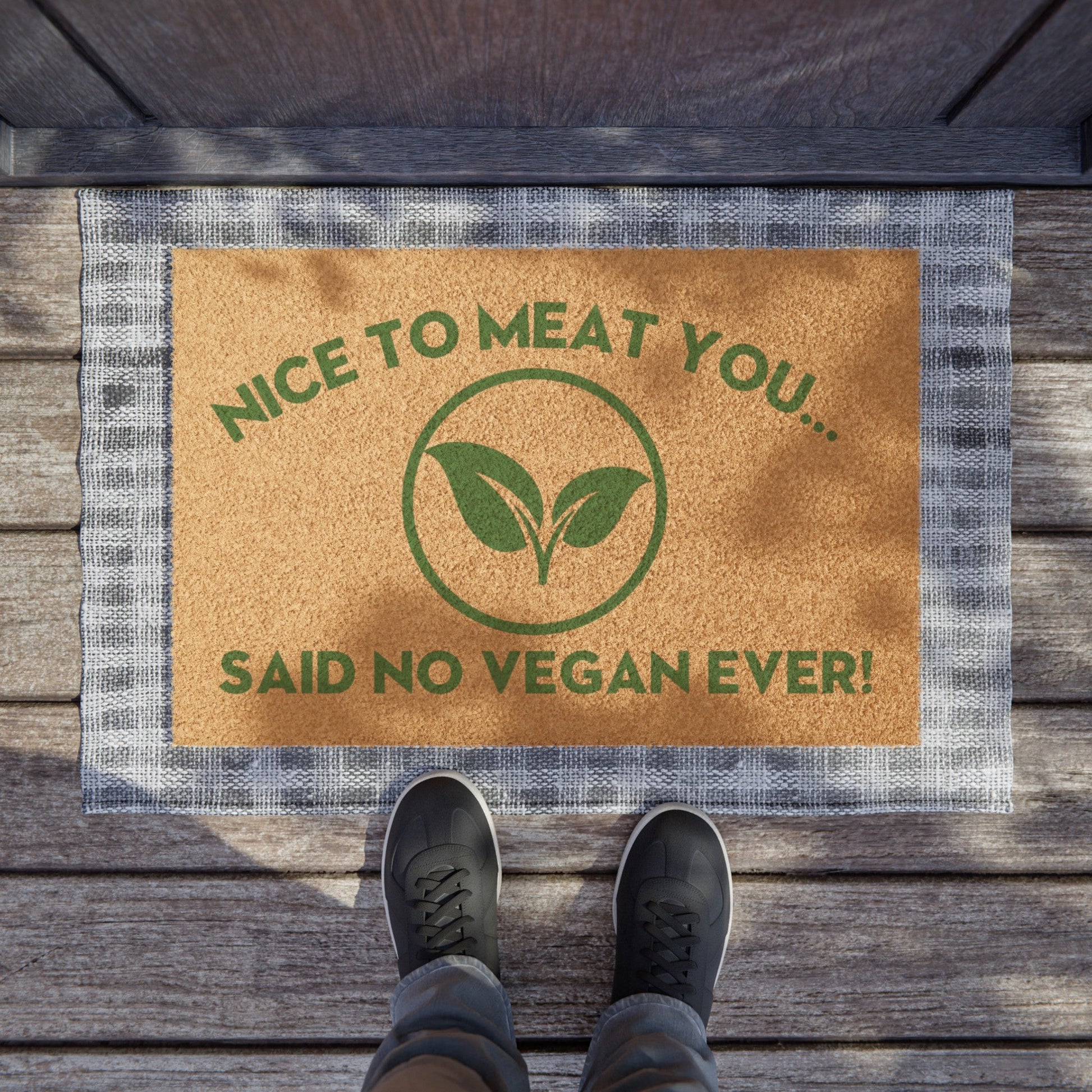 Nice to meat you - Doormat Home Decor Vegan Joy Jar