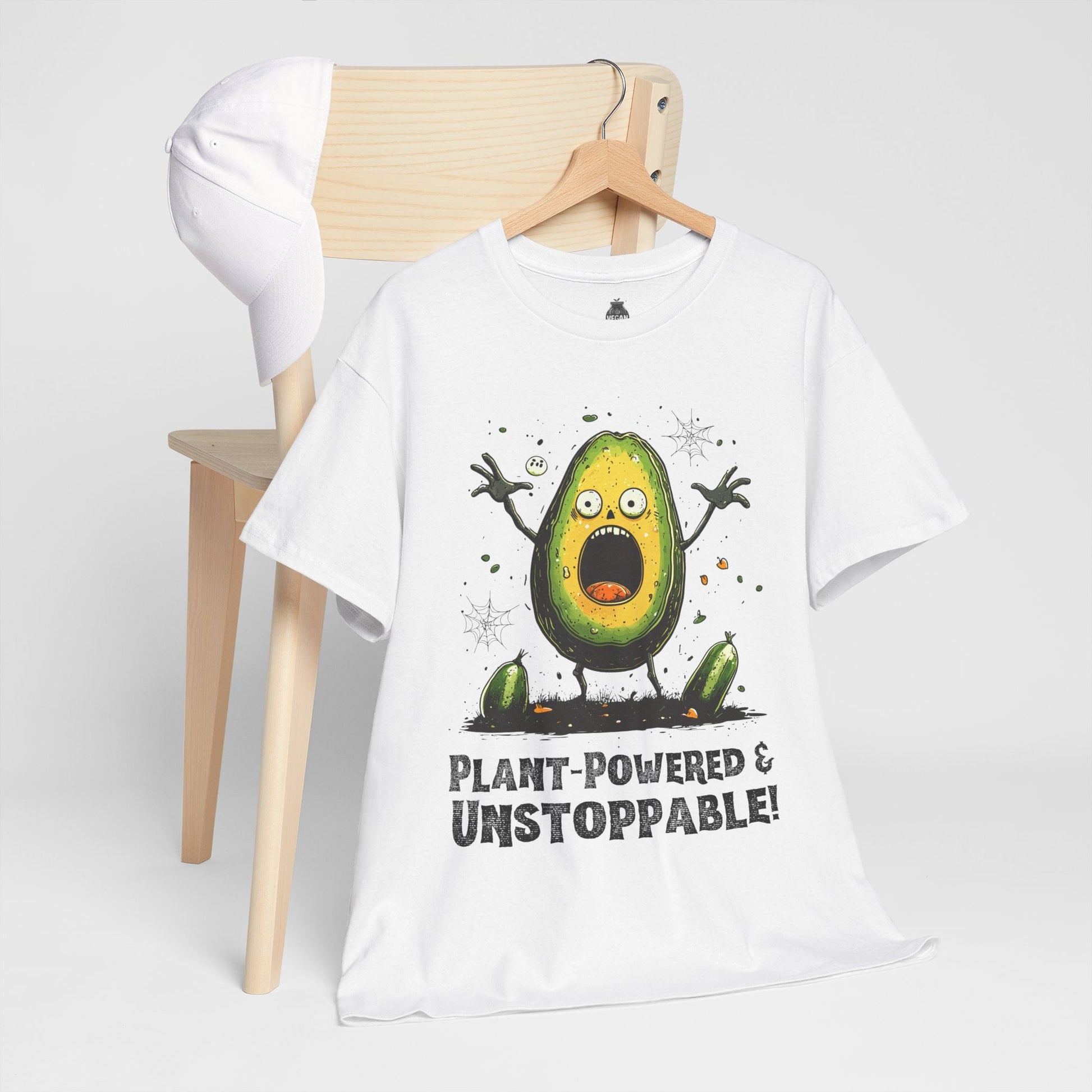 Plant - Powered & Unstoppable Halloween T-Shirt T-Shirt Vegan Joy Jar