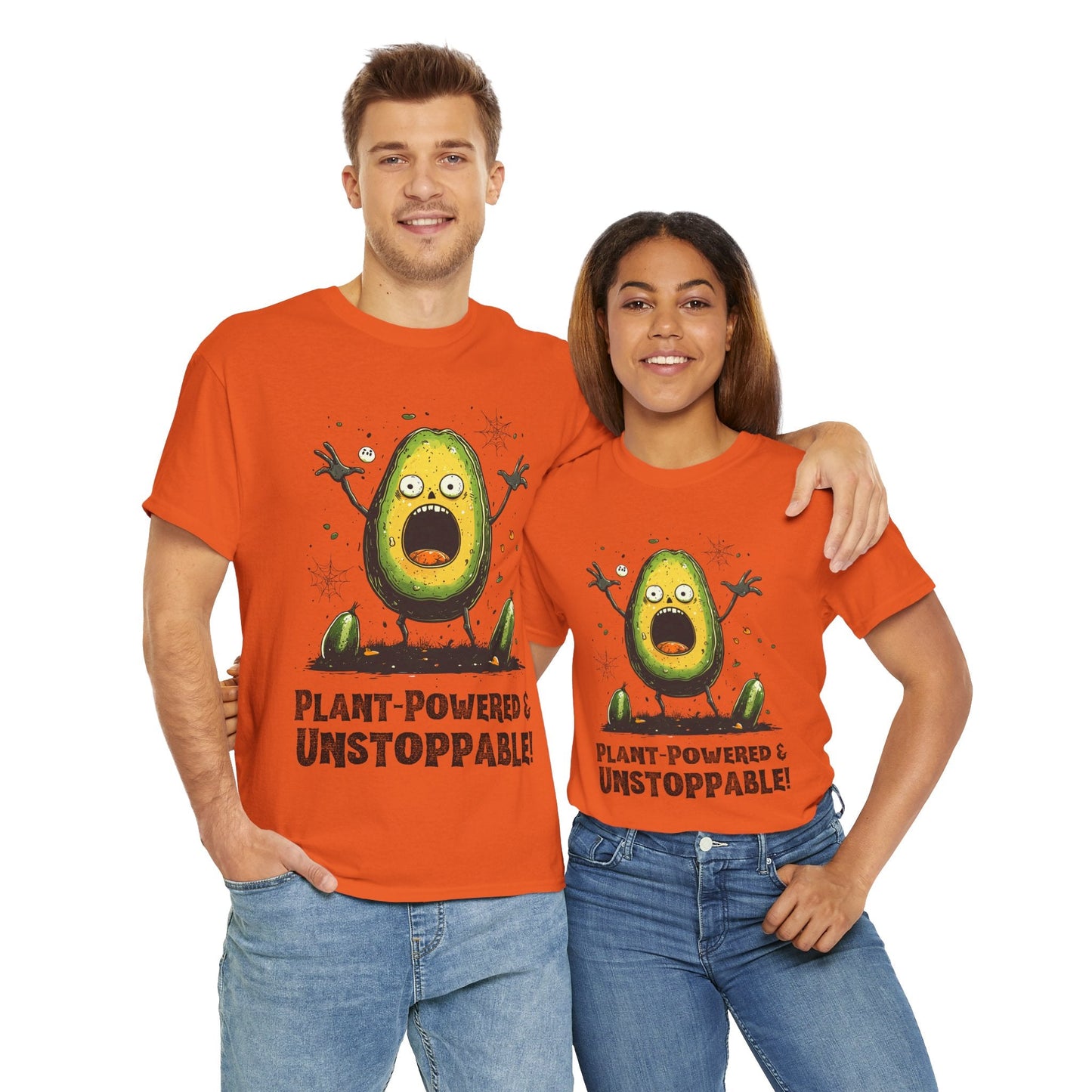 Plant - Powered & Unstoppable Halloween T-Shirt T-Shirt Vegan Joy Jar