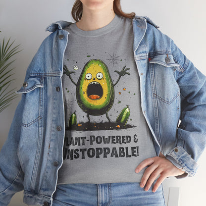 Plant - Powered & Unstoppable Halloween T-Shirt T-Shirt Vegan Joy Jar