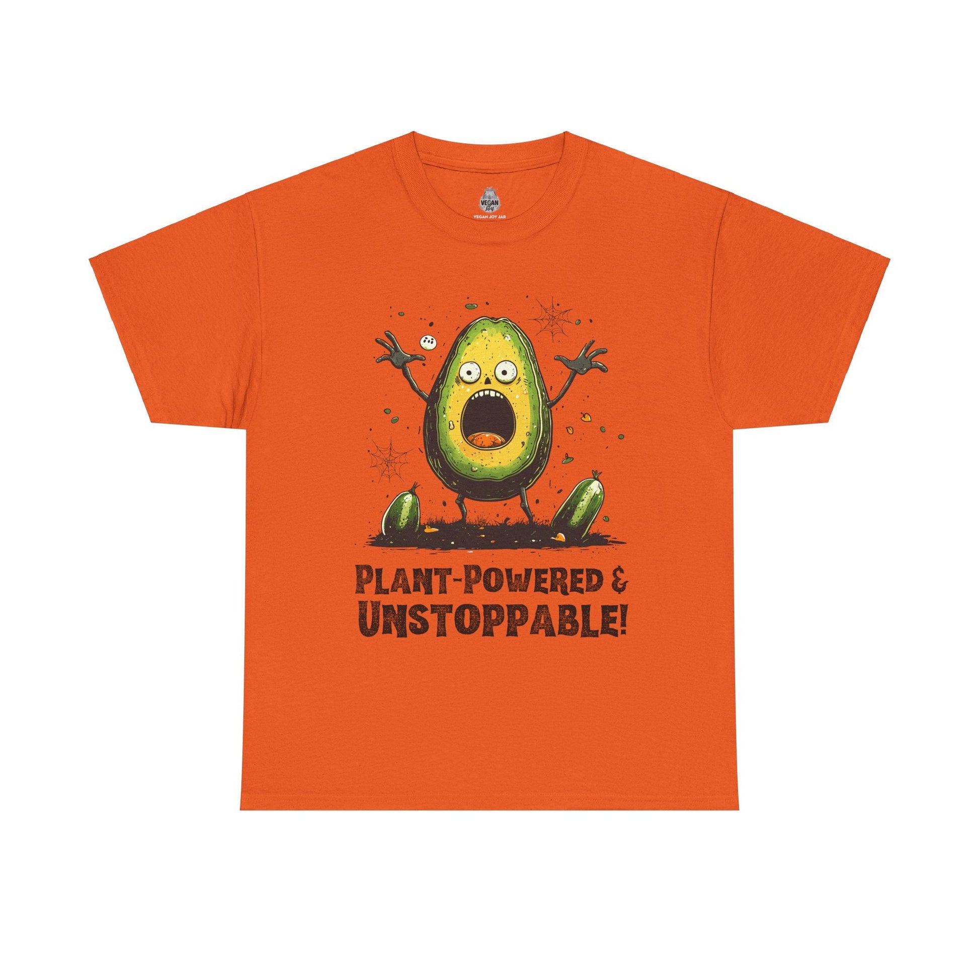 Plant - Powered & Unstoppable Halloween T-Shirt T-Shirt Vegan Joy Jar