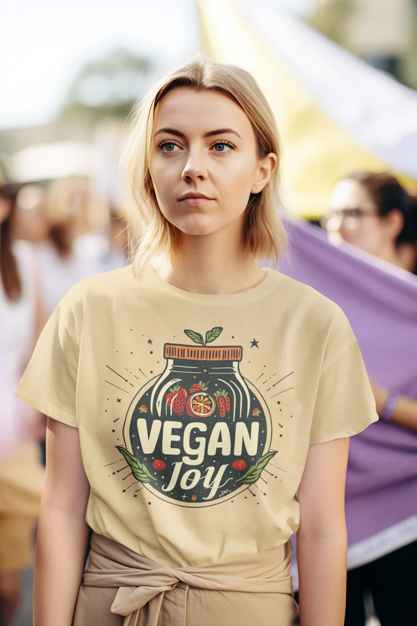 Vegan Joy Jar logo t-shirt