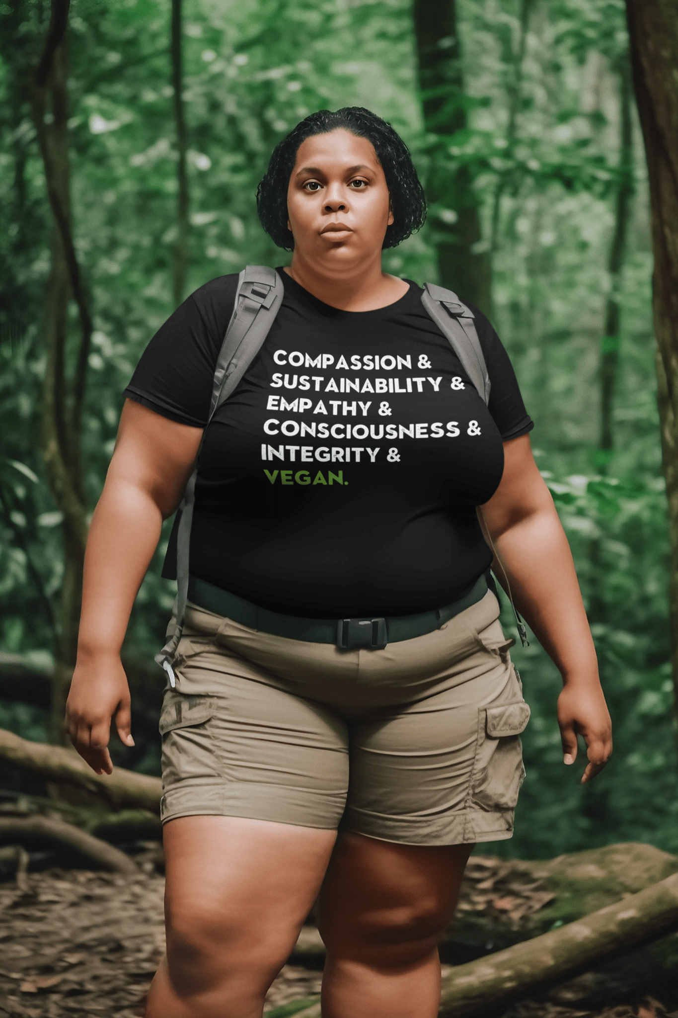 The Vegan Spirit - Unisex Heavy Cotton Tee T-Shirt Vegan Joy Jar