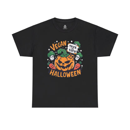 “Trick or Tofu” Vegan Halloween T-Shirt T-Shirt Vegan Joy Jar