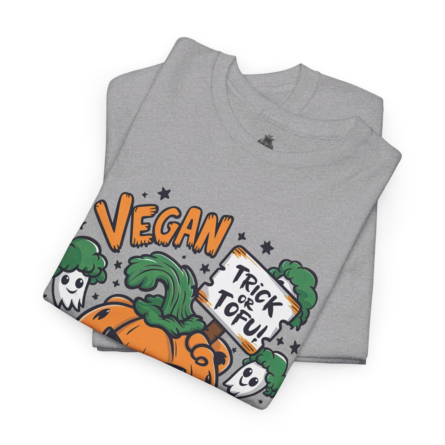 “Trick or Tofu” Vegan Halloween T-Shirt T-Shirt Vegan Joy Jar