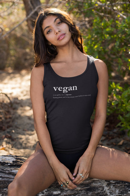 Vegan definition Women's Racerback Tank Tank Top Vegan Joy Jar