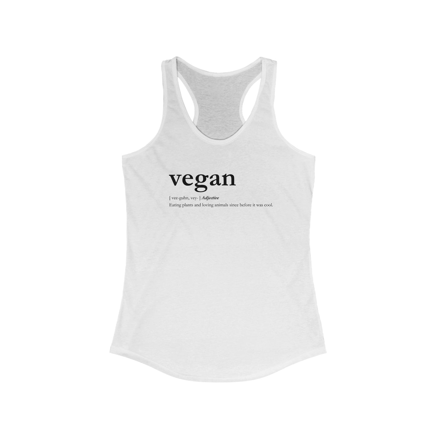 Vegan definition Women's Racerback Tank Tank Top Vegan Joy Jar