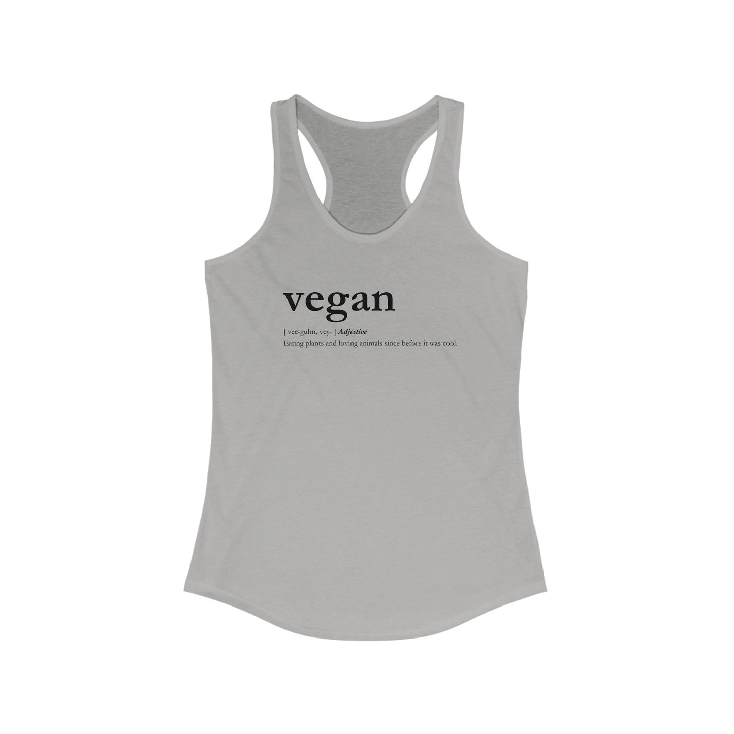 Vegan definition Women's Racerback Tank Tank Top Vegan Joy Jar