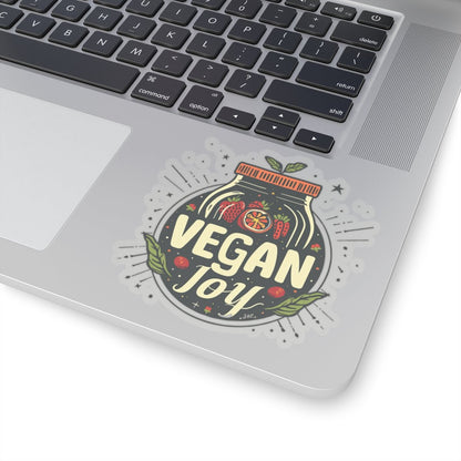 Vegan Joy Jar Kiss-Cut Sticker Paper products Vegan Joy Jar