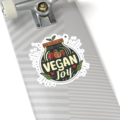 Vegan Joy Jar Kiss-Cut Sticker Paper products Vegan Joy Jar