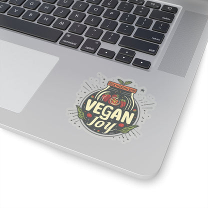 Vegan Joy Jar Kiss-Cut Sticker Paper products Vegan Joy Jar