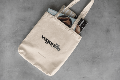 Vegan life - Organic Canvas Tote Bag Bags Vegan Joy Jar