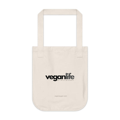 Vegan life - Organic Canvas Tote Bag Bags Vegan Joy Jar