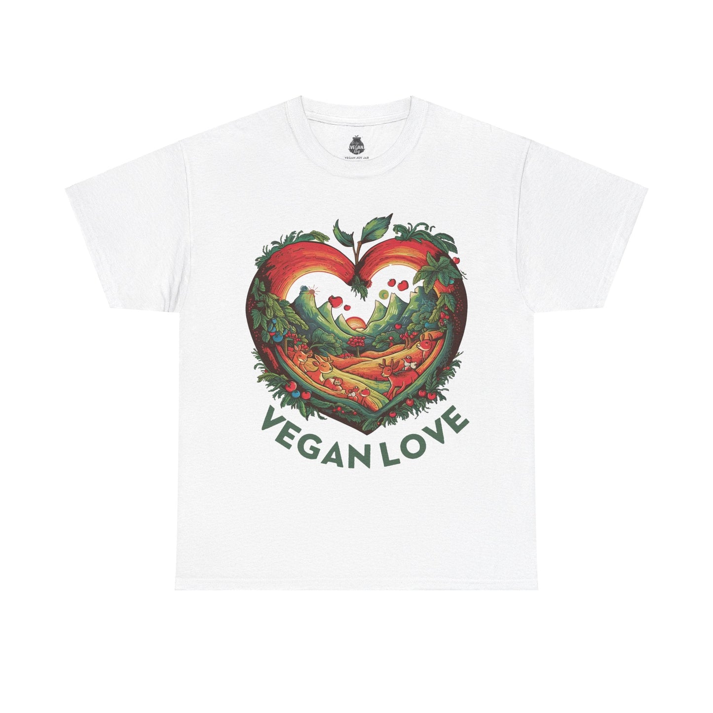 Vegan Love t - shirt T - Shirt Vegan Joy Jar