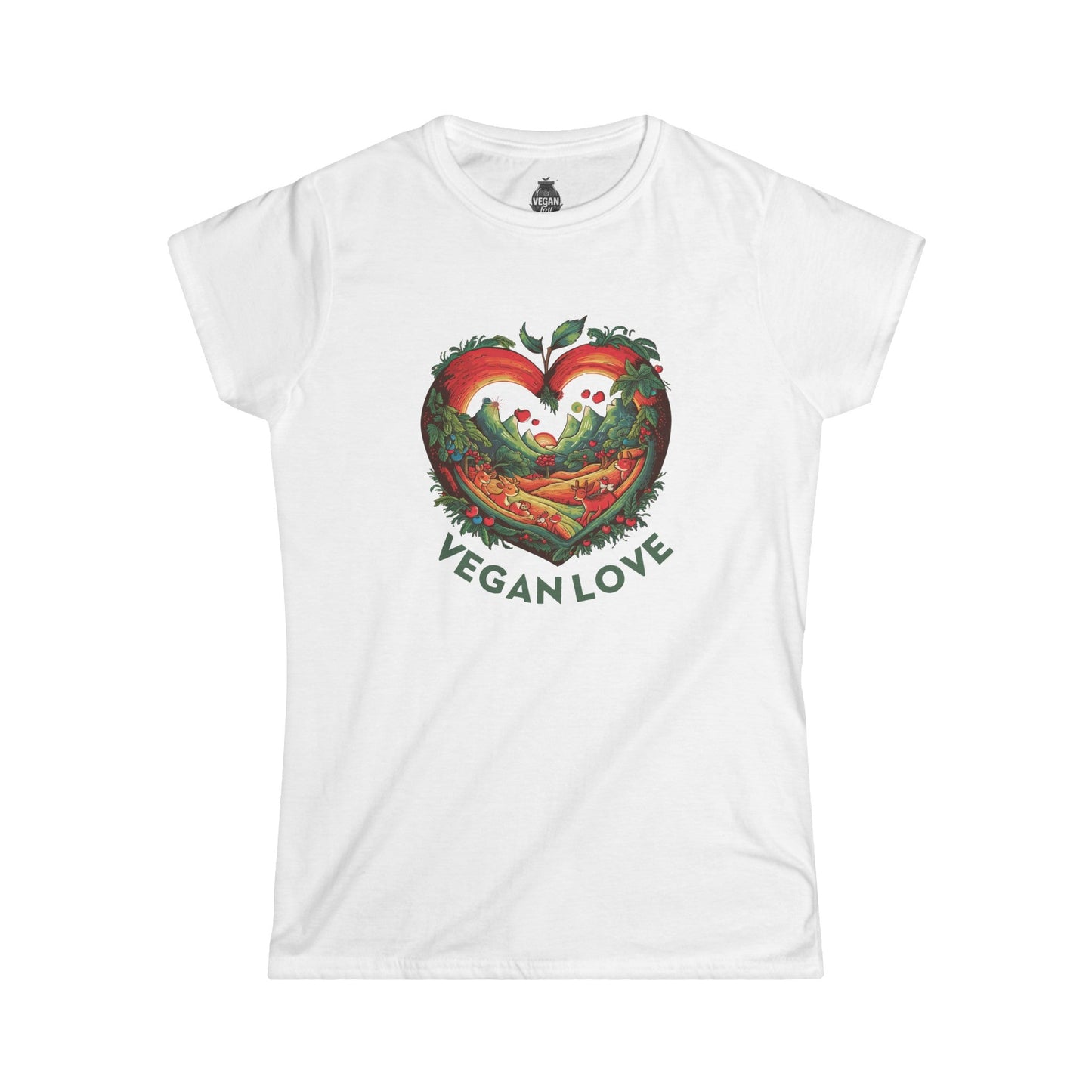 Vegan Love Women's Softstyle t - shirt T - Shirt Vegan Joy Jar