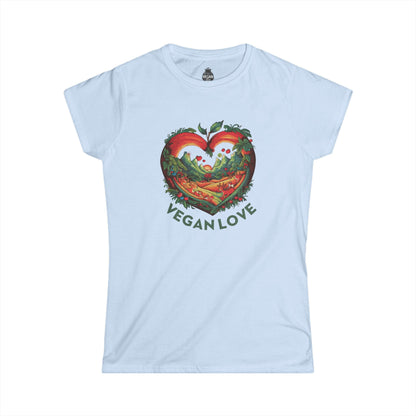 Vegan Love Women's Softstyle t - shirt T - Shirt Vegan Joy Jar