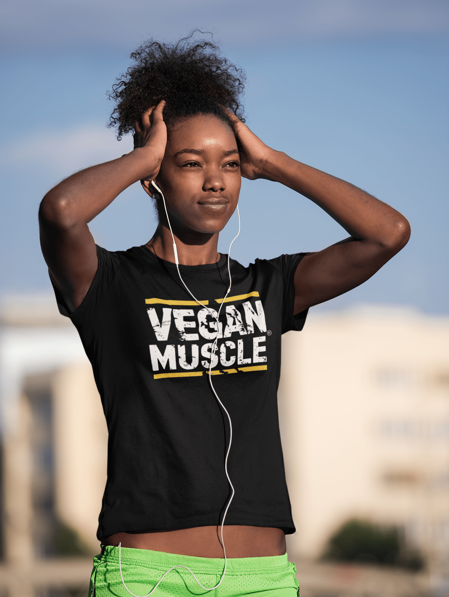 Vegan Muscle - Unisex Heavy Cotton Tee T-Shirt Vegan Joy Jar