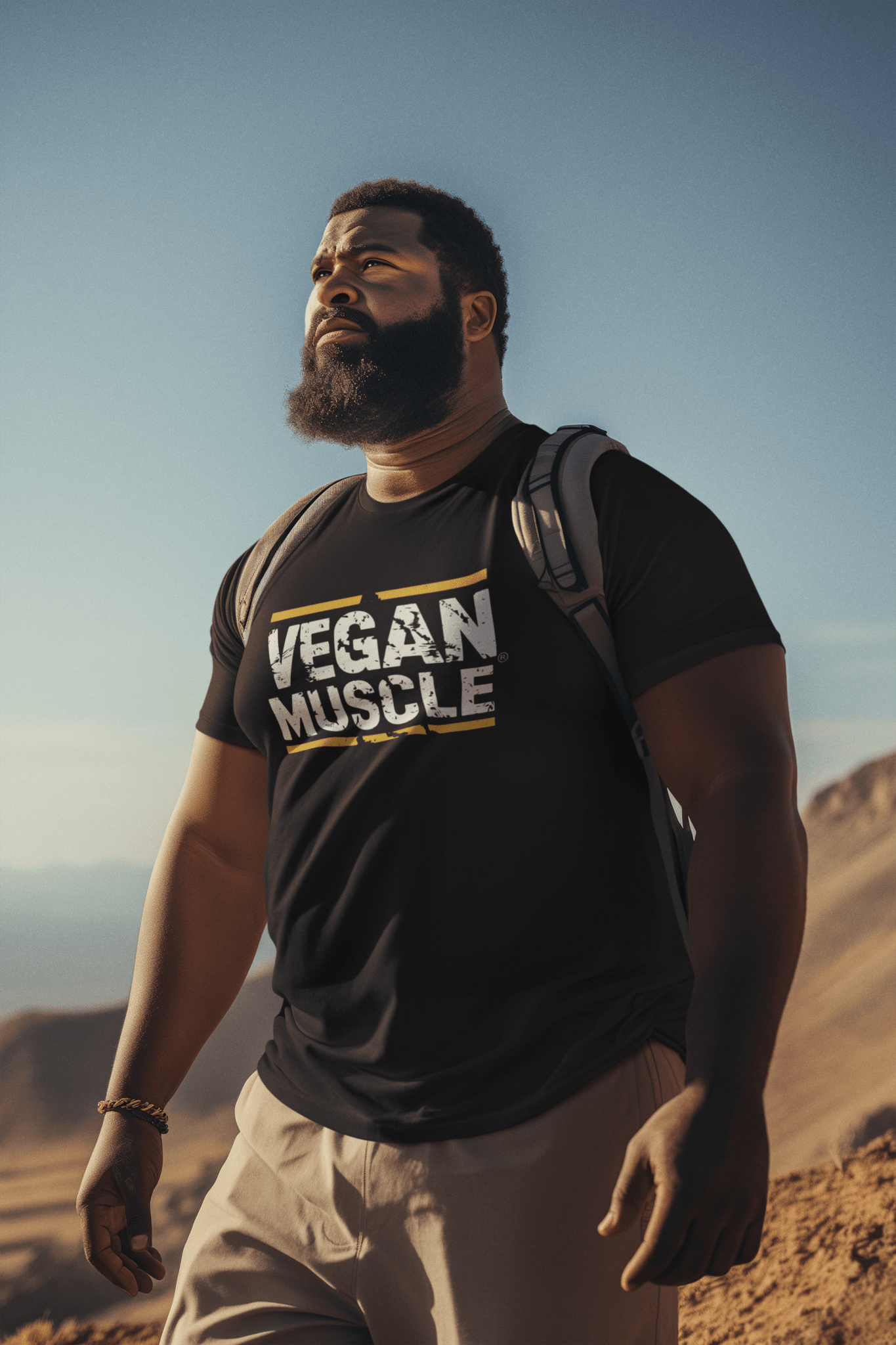 Vegan Muscle - Unisex Heavy Cotton Tee T-Shirt Vegan Joy Jar