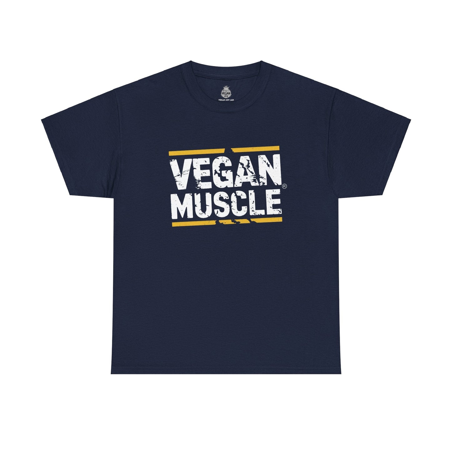 Vegan Muscle - Unisex Heavy Cotton Tee T-Shirt Vegan Joy Jar