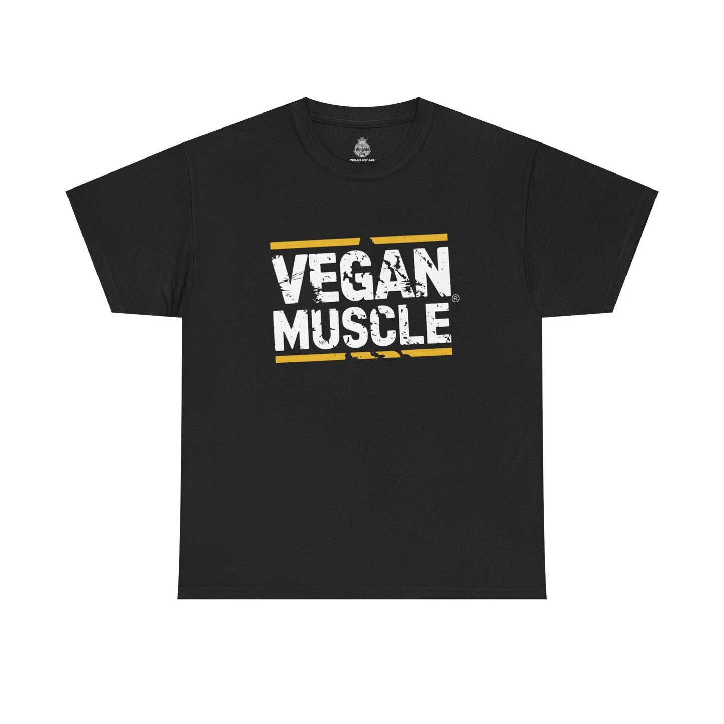 Vegan Muscle - Unisex Heavy Cotton Tee T-Shirt Vegan Joy Jar