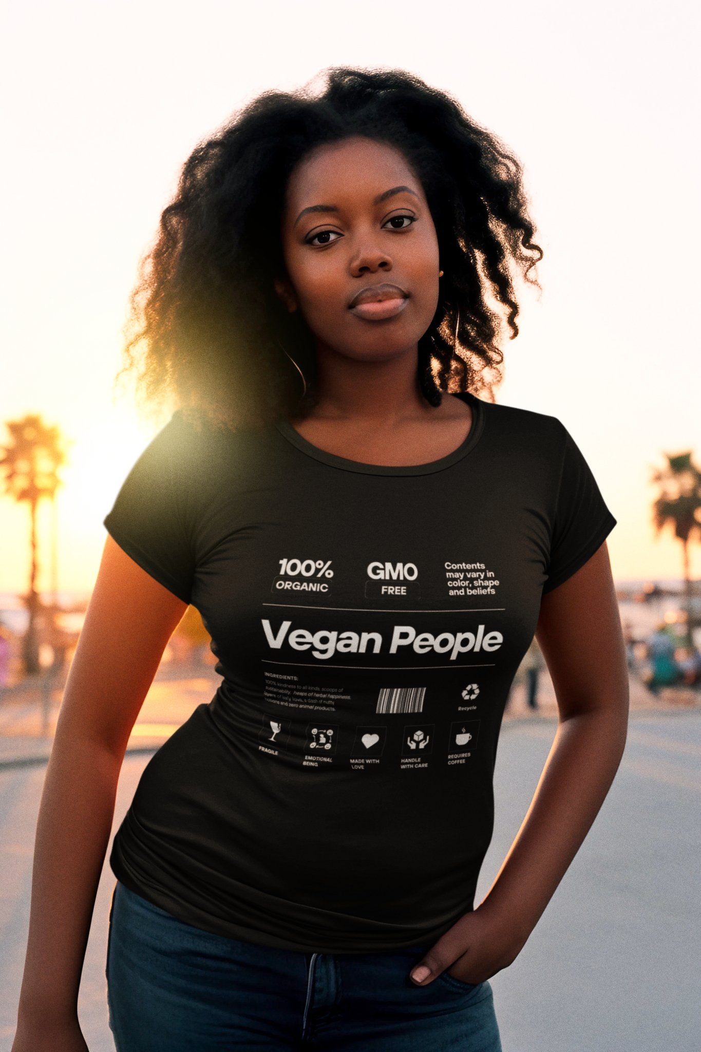 Vegan People Ingredients List t - shirt T - Shirt Vegan Joy Jar