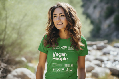 Vegan People Ingredients List t - shirt T - Shirt Vegan Joy Jar