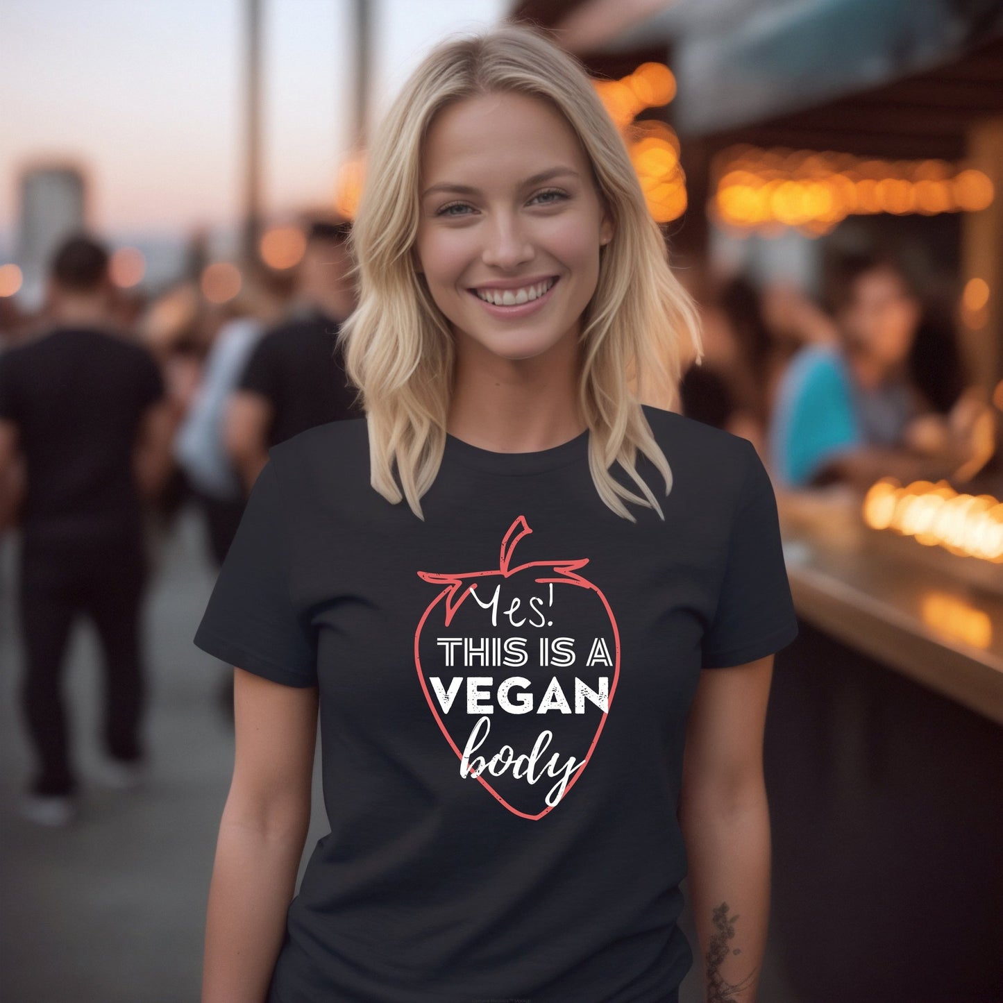 Yes! This Is a Vegan Body Women's Softstyle t - shirt T - Shirt Vegan Joy Jar